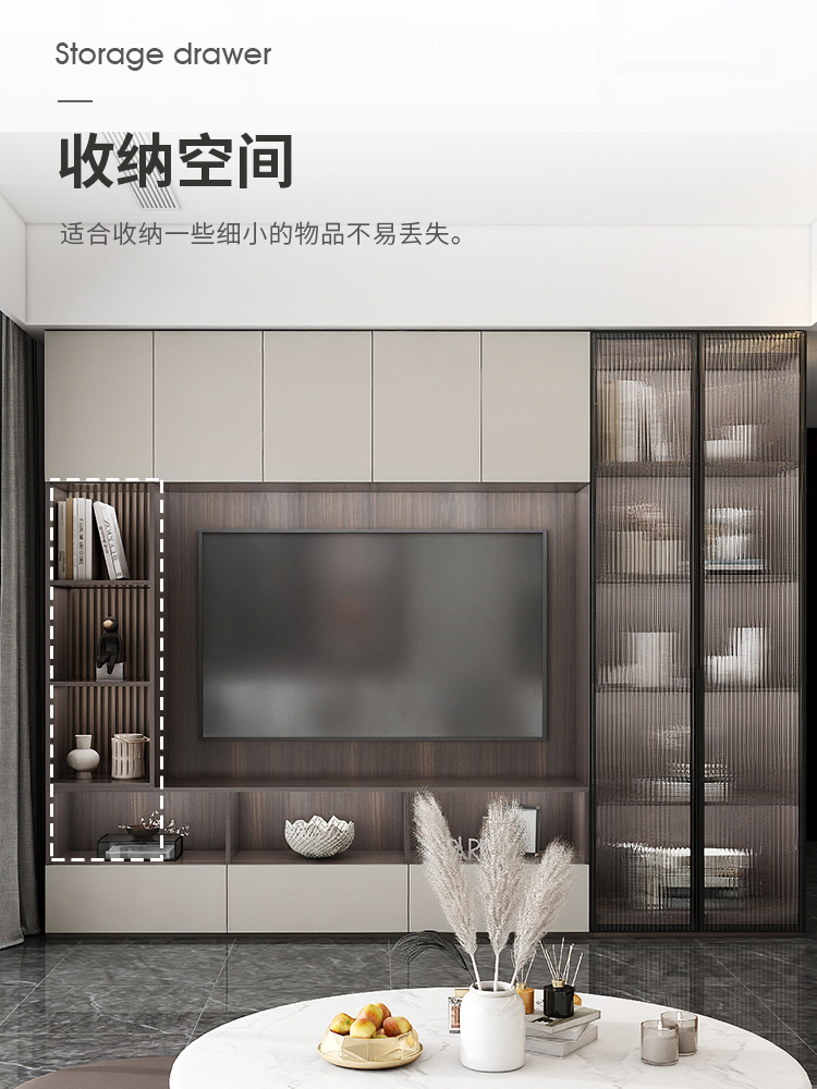 現代簡約風與實用收納的完美結合 淺談輕奢電視柜的安裝與設計